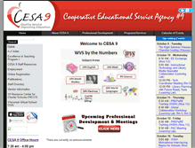 Tablet Screenshot of cesa9.org